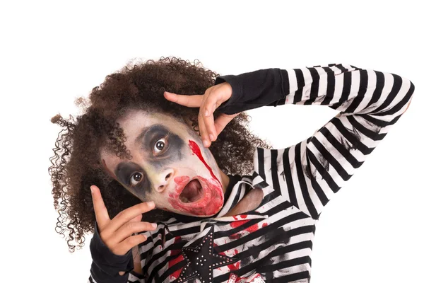 Menina Zombie no Halloween — Fotografia de Stock