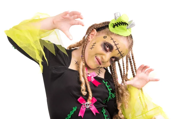 Девушка в костюме Хэллоуина — стоковое фото