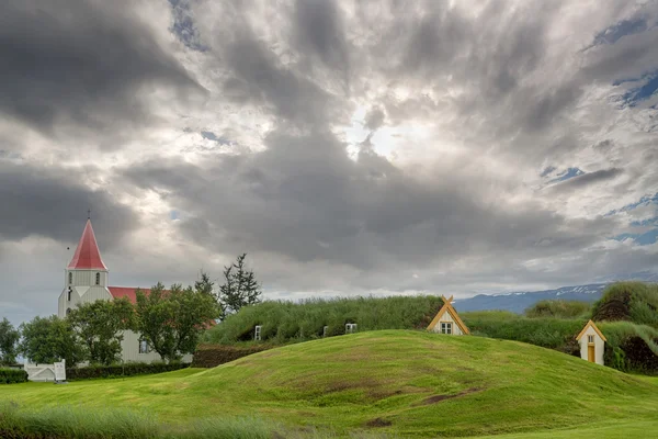 Beautiful turf houses — Stock Photo, Image