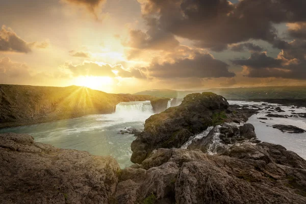 Belle cascate Godafoss — Foto Stock