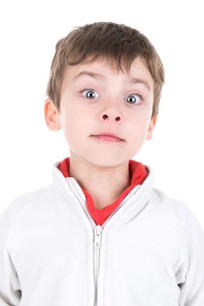 Young boy making faces — Stock Photo, Image