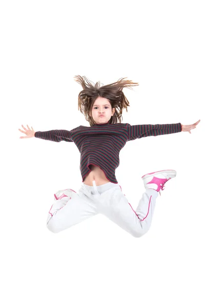 Young girl jumping — Stock Photo, Image