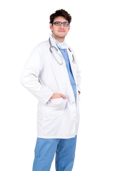 Volledige lengte portret van mannelijke arts — Stockfoto