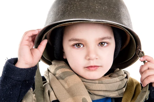 Young Boy voják — Stock fotografie