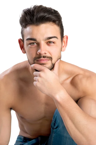 Przystojny i mięśni młody człowiek — Zdjęcie stockowe