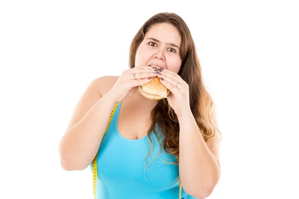 Hungrige große Mädchen — Stockfoto