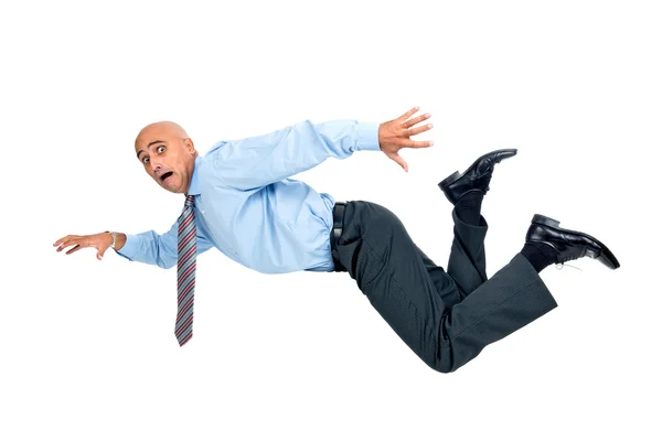 Happy businessman jumping — Stock Photo, Image