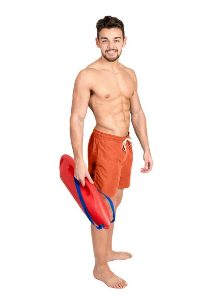 Muscular male lifeguard — Stock Photo, Image