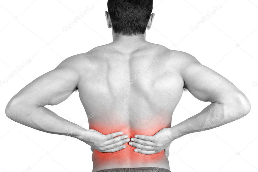 man with back pain