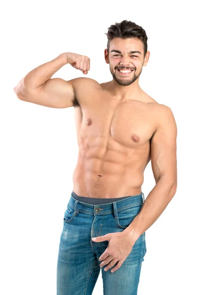 Hombre joven guapo y musculoso — Foto de Stock