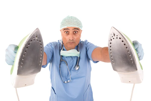 Divertente medico uomo — Foto Stock