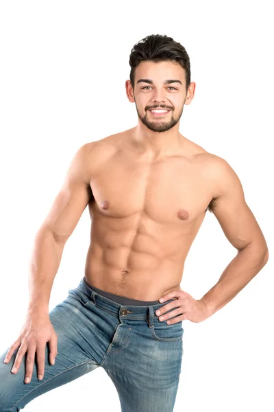 Knappe fit jonge man — Stockfoto