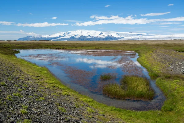 Řeka panorama na Islandu — Stock fotografie