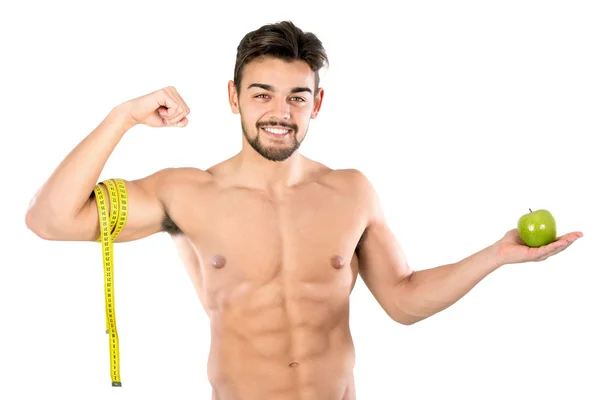 Hombre sano fuerte ajuste — Foto de Stock