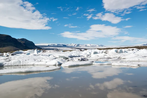 Panorama da lagoa de gelo na Islândia — Fotografia de Stock