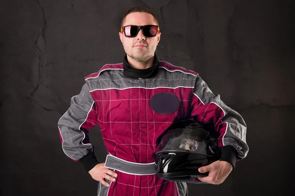 Racing driver man — Stock Photo, Image