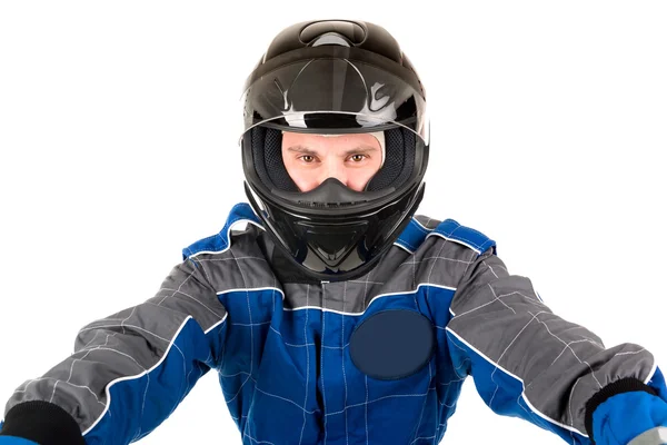 Racing driver man Royalty Free Stock Images