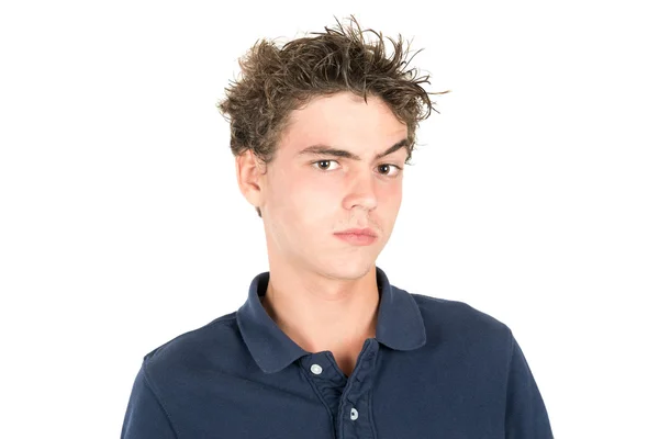 Naštvaný teen boy — Stock fotografie