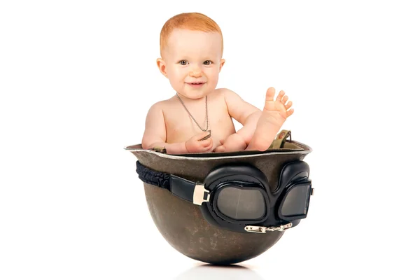 Soldado pequeño bebé — Foto de Stock
