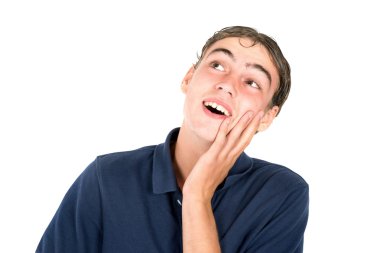 Düşünme, hayal inek çocuk