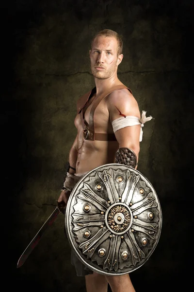 Ancient gladiator warrior — Stock Photo, Image