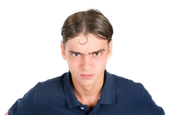 Θυμωμένος έφηβος geek αγόρι — Φωτογραφία Αρχείου