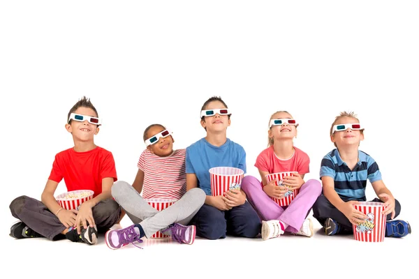 Kinderen in de films — Stockfoto