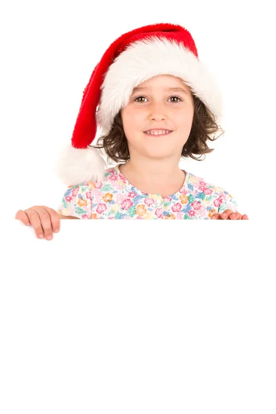 Маленька дівчинка на Різдво — стокове фото