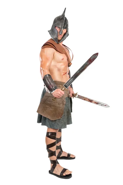 Ρωμαϊκά Gladiator πολεμιστής — Φωτογραφία Αρχείου