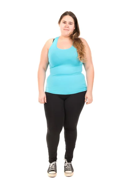 Fat young woman — Stock Photo, Image