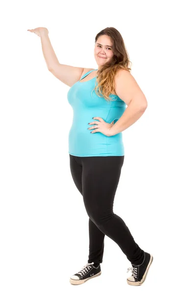 Fat young woman — Stock Photo, Image