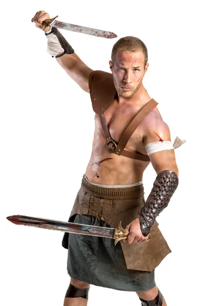 Roman gladiator warrior man — Stock Photo, Image