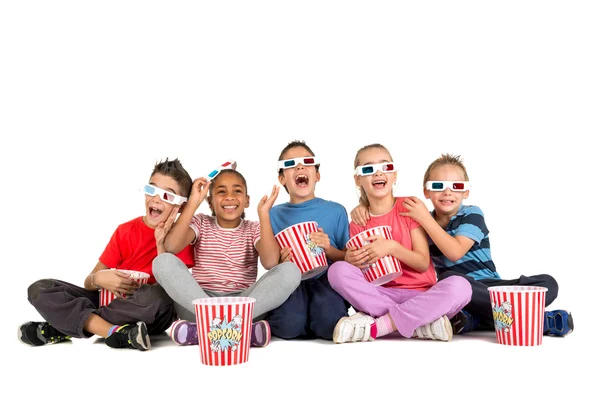 Kinderen in de films — Stockfoto