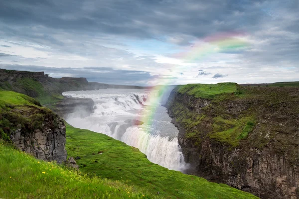 Vodopády Gullfoss na Islandu — Stock fotografie