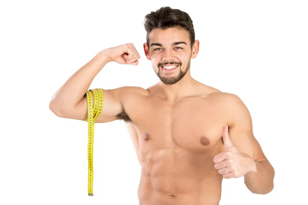 Fitness mit Bizeps — Stockfoto