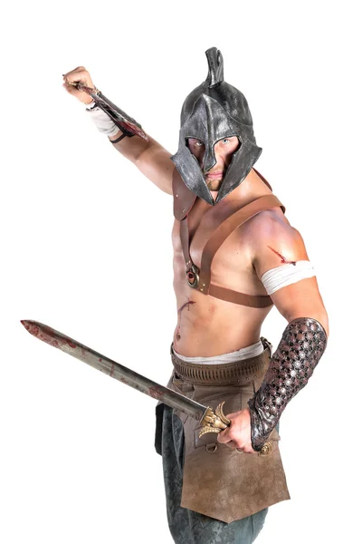 Gladiátor warrior férfi — Stock Fotó