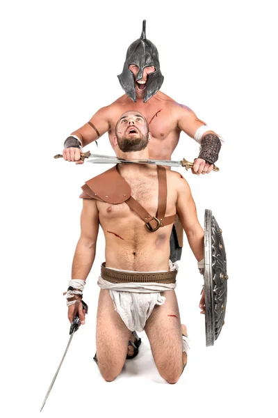 Gladiator seger koncept — Stockfoto