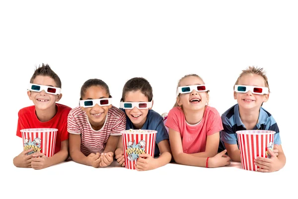 Kinder im Kino — Stockfoto