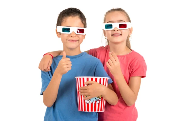 Kinderen in de films — Stockfoto