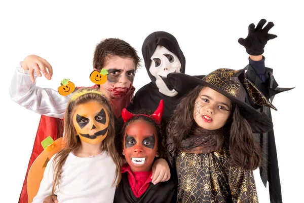 Kinderen in Halloween — Stockfoto