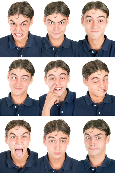 Teen faces set — Stock Photo, Image