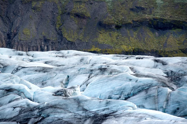 Struttura del ghiacciaio in Islanda — Foto Stock