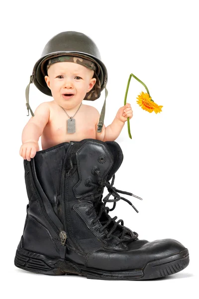 Flower power baby concept — Stock Photo, Image