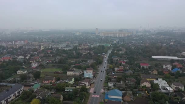 Petropavlovskaya Borshchagovka Ukraine October 2020 Colored New Apartment Buildings Area — Stock Video