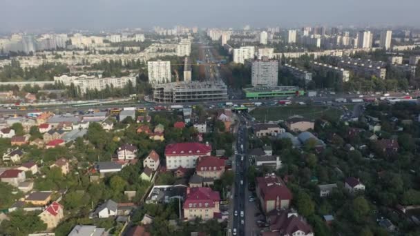 Sofiïevskaïa Borchtchagovka Région Kiev Ukraine Novembre 2020 Vue Aérienne Des — Video