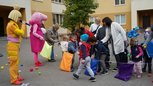 Kiev Region Chayki Ukraine November 2020 Children Show Animators Performance — Stock Photo, Image