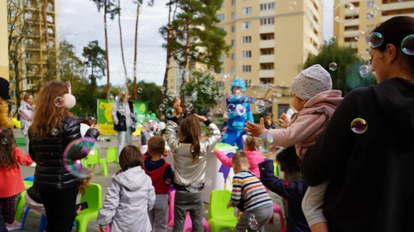 Kiev Region Chayki Ukraine November 2020 Children Show Animators Performance — Stock Photo, Image