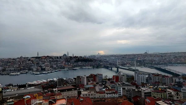 Istanbul Turkey December 2020 Aerial View Istanbul Panorama Istanbul Sightseeing — Stock Photo, Image