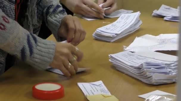 Petropavlovskaya Borshchagovka Kiev Region Ukraine November 2020 Recount Votes Territory — 图库视频影像