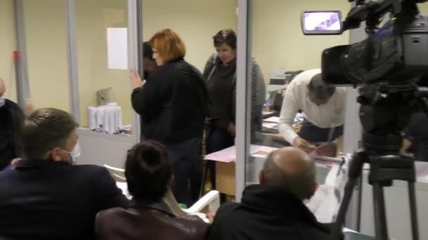 Petropavlovskaya Borščagovka Kyjevský Kraj Ukrajina Listopad 2020 Přepočítání Hlasovacích Lístků — Stock video